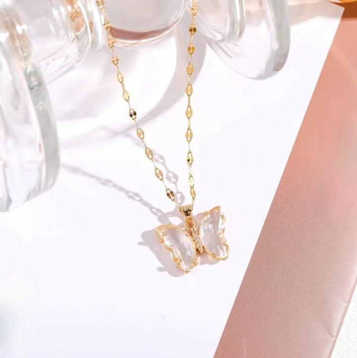 Collier Papillon Délicat