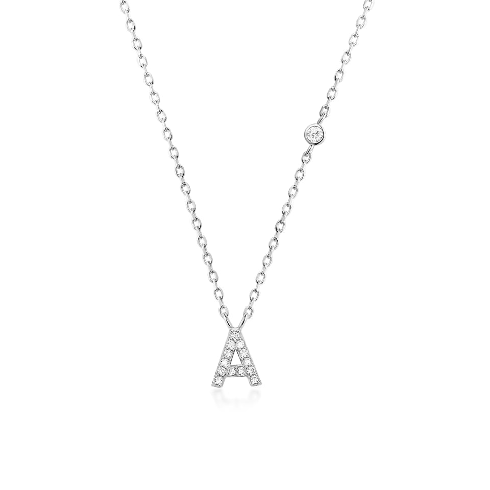 Collier Initiale Fine Zircons