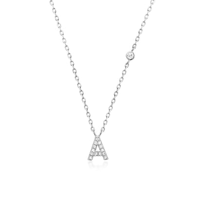 Collier Initiale Fine Zircons