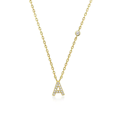 Collier Initiale Fine Zircons