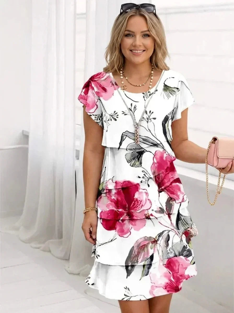 Lottie | Robe à Volants Élégante et Confortable