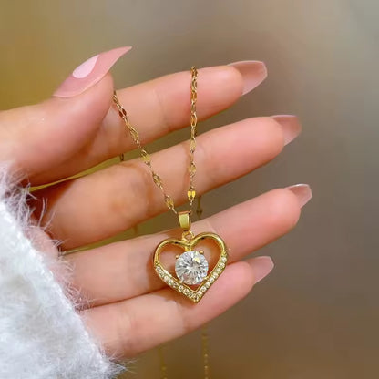 Collier Deux Cœurs Entrelacés