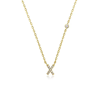 Collier Initiale Fine Zircons