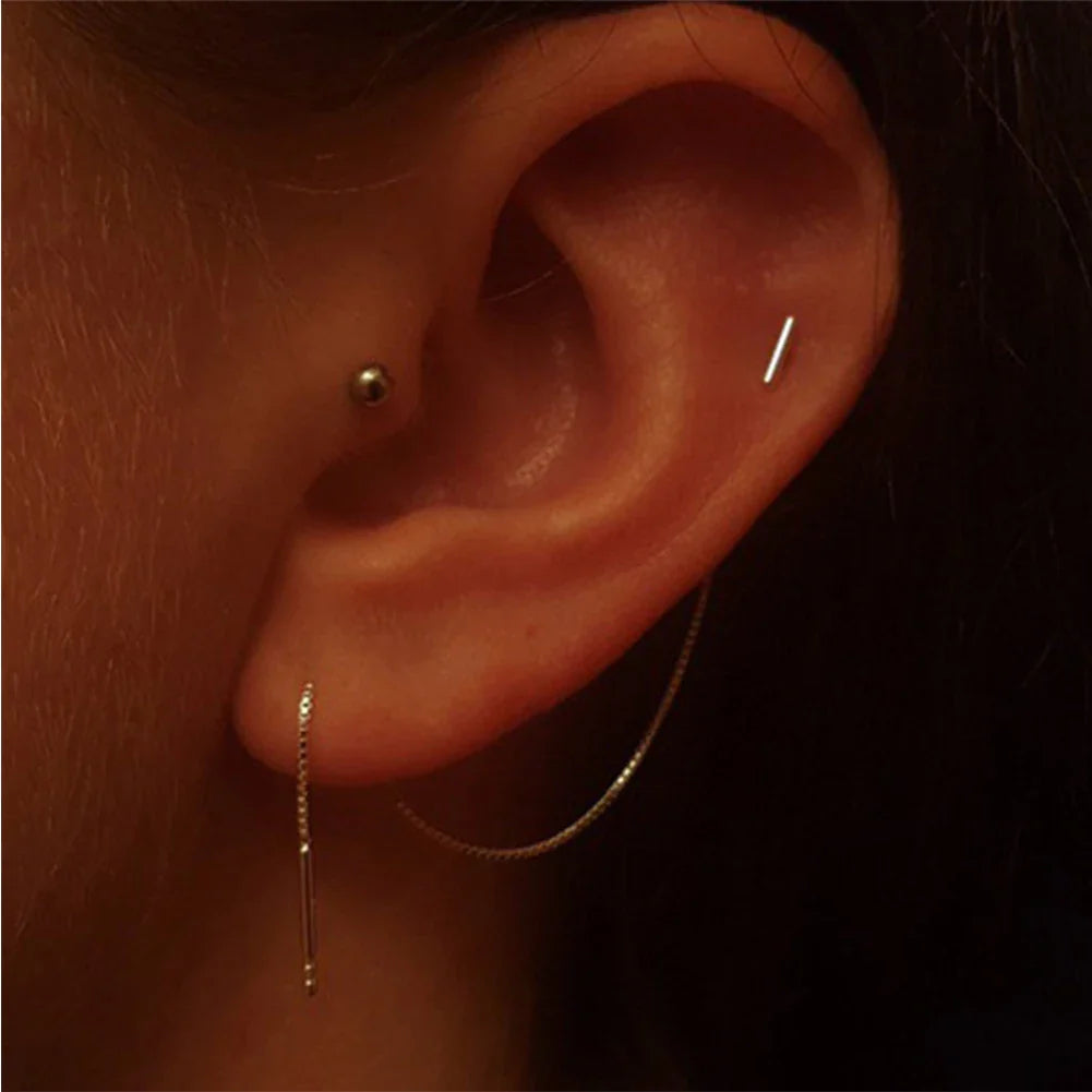 Boucles Pendantes Chaîne