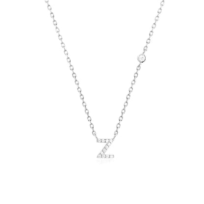 Collier Initiale Fine Zircons