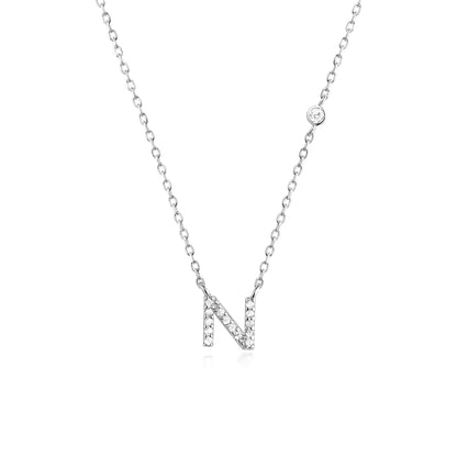 Collier Initiale Fine Zircons