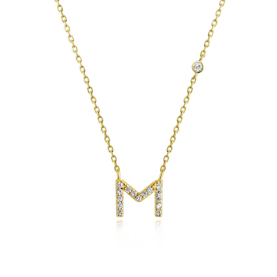 Collier Initiale Fine Zircons