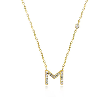 Collier Initiale Fine Zircons