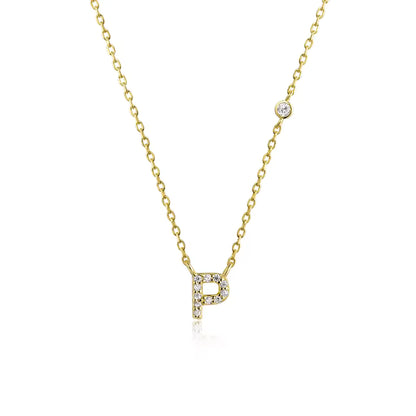 Collier Initiale Fine Zircons