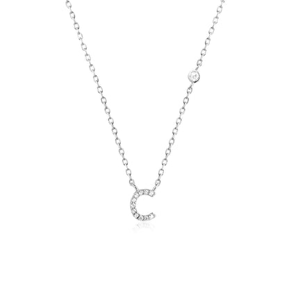 Collier Initiale Fine Zircons