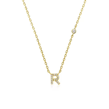 Collier Initiale Fine Zircons