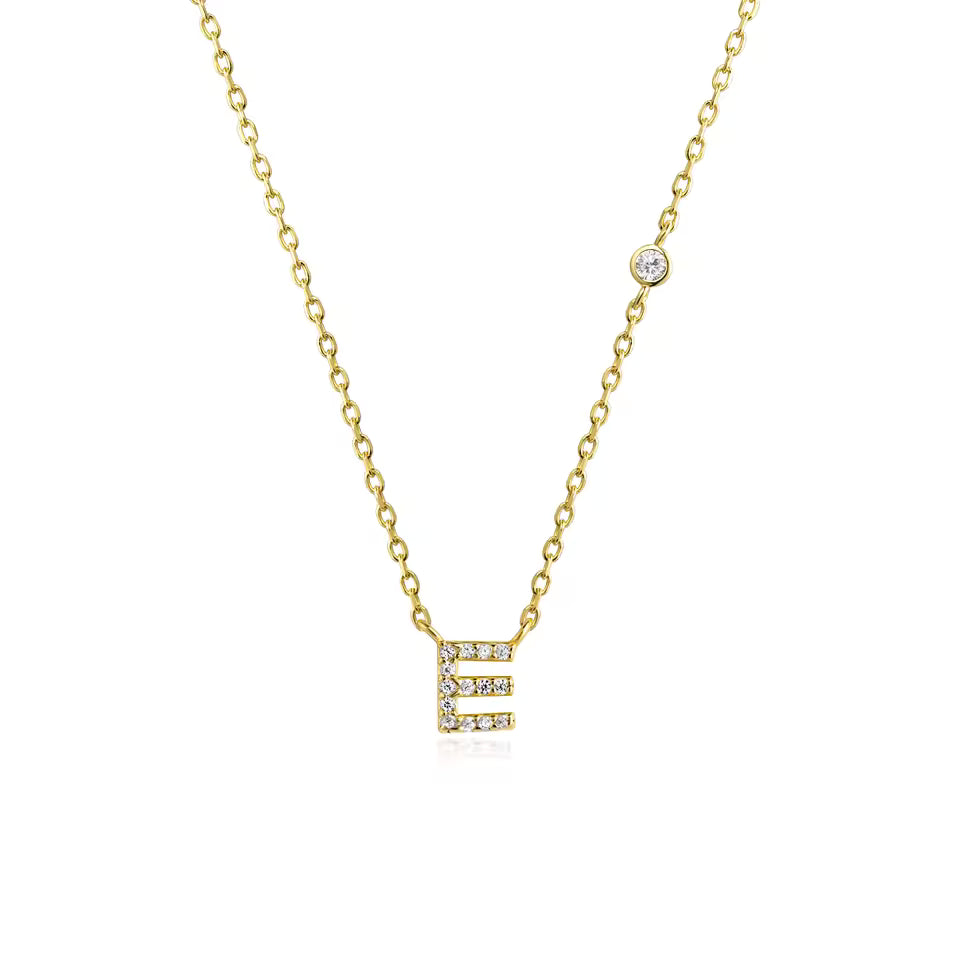 Collier Initiale Fine Zircons