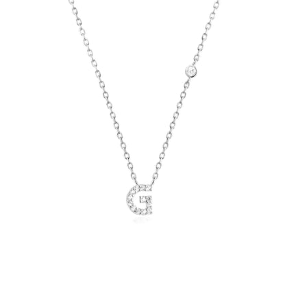 Collier Initiale Fine Zircons