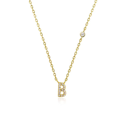 Collier Initiale Fine Zircons