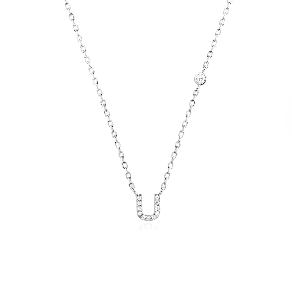 Collier Initiale Fine Zircons