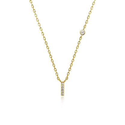 Collier Initiale Fine Zircons