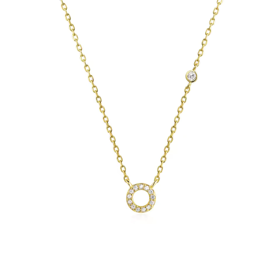 Collier Initiale Fine Zircons