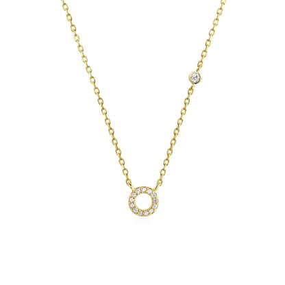 Collier Initiale Fine Zircons