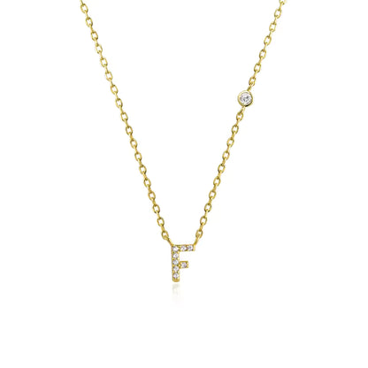 Collier Initiale Fine Zircons