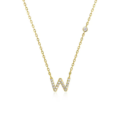 Collier Initiale Fine Zircons
