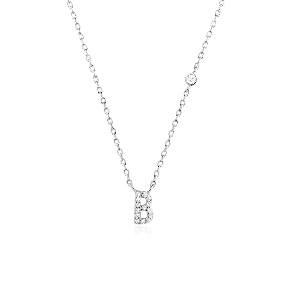 Collier Initiale Fine Zircons