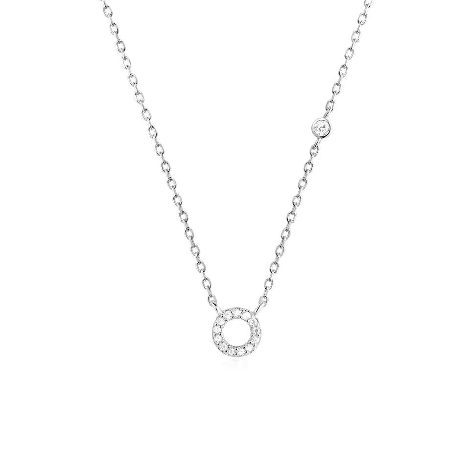 Collier Initiale Fine Zircons