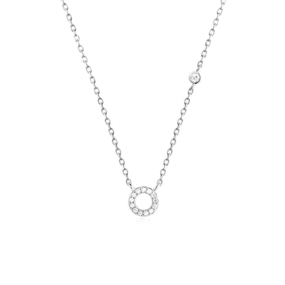 Collier Initiale Fine Zircons