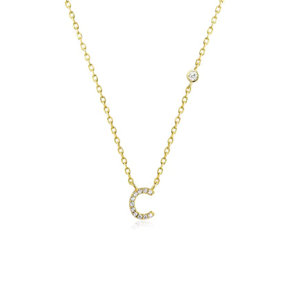 Collier Initiale Fine Zircons