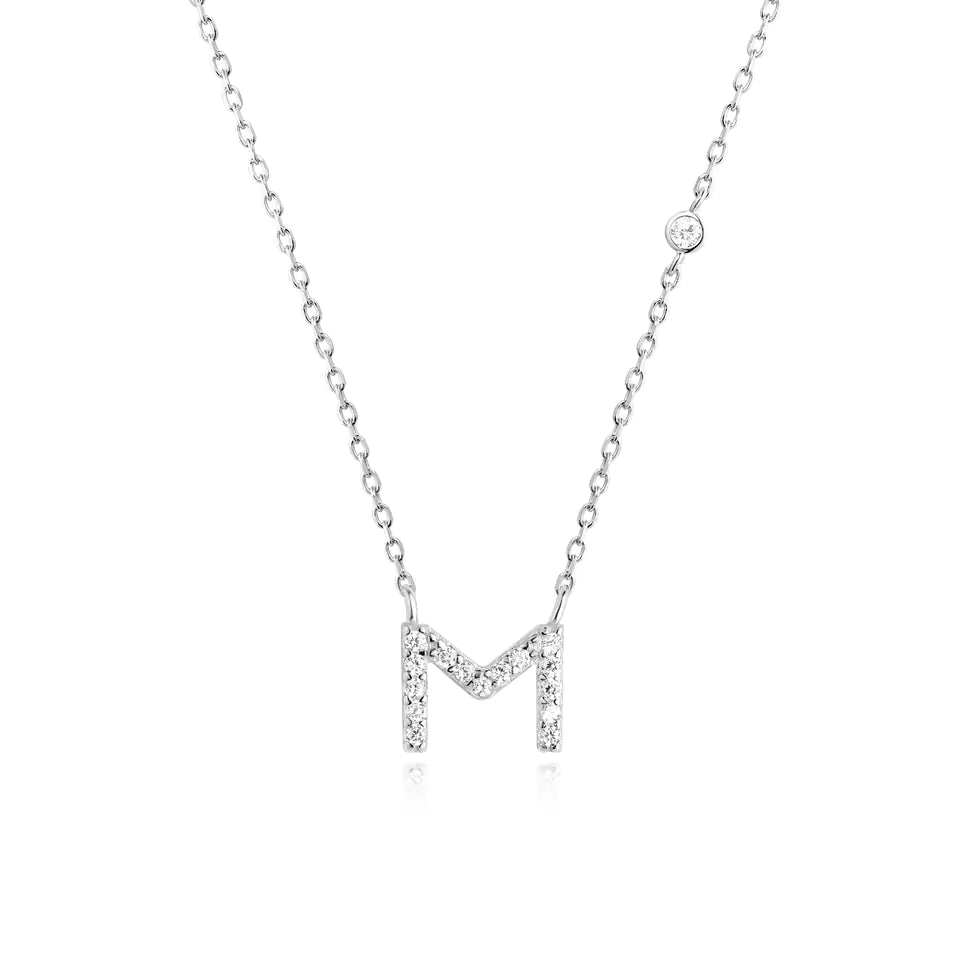 Collier Initiale Fine Zircons