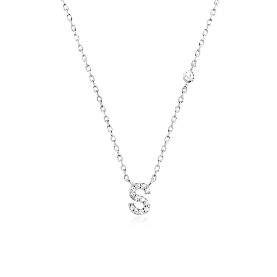 Collier Initiale Fine Zircons