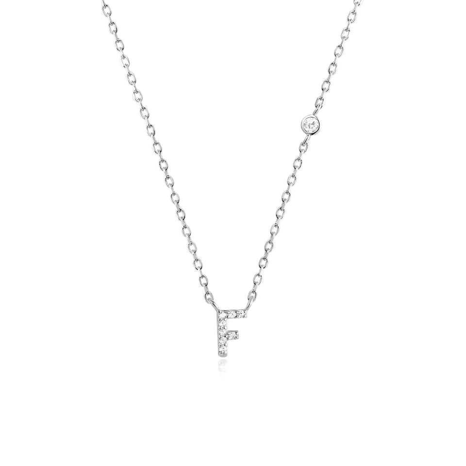 Collier Initiale Fine Zircons