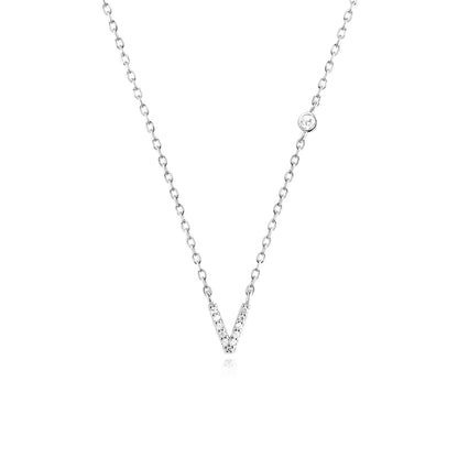 Collier Initiale Fine Zircons