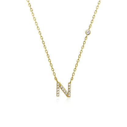 Collier Initiale Fine Zircons