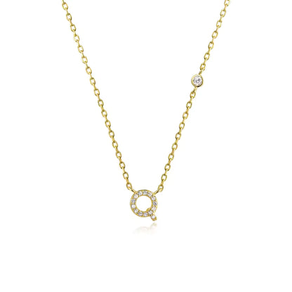 Collier Initiale Fine Zircons
