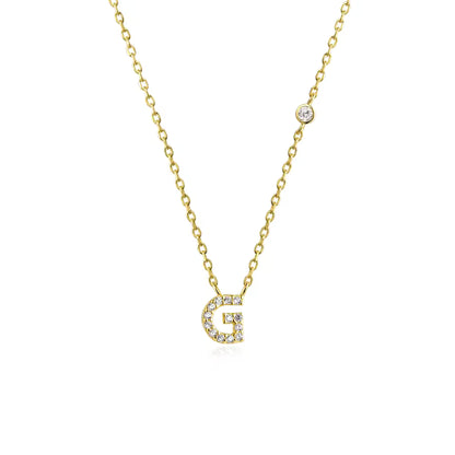 Collier Initiale Fine Zircons