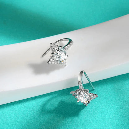 Boucles d'oreilles Étoiles Filantes en Moissanite