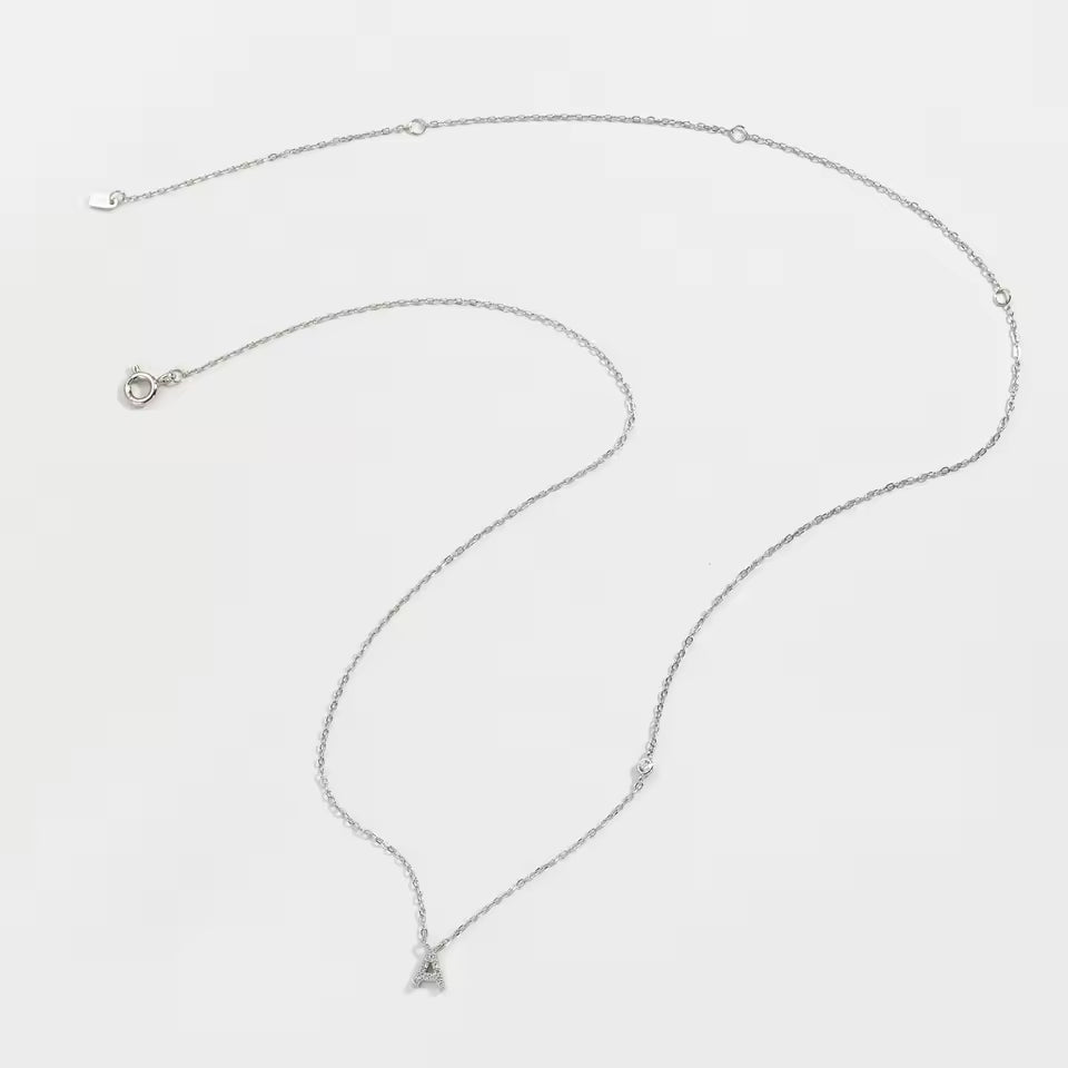 Collier Initiale Fine Zircons