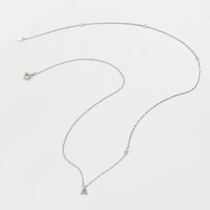 Collier Initiale Fine Zircons