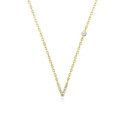 Collier Initiale Fine Zircons