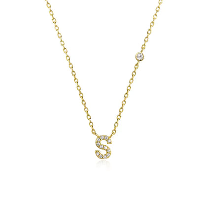 Collier Initiale Fine Zircons