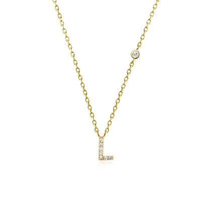 Collier Initiale Fine Zircons