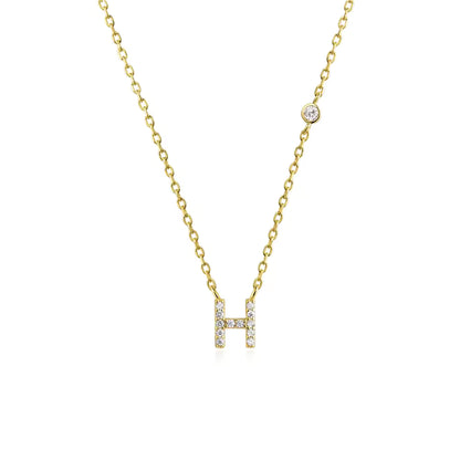 Collier Initiale Fine Zircons