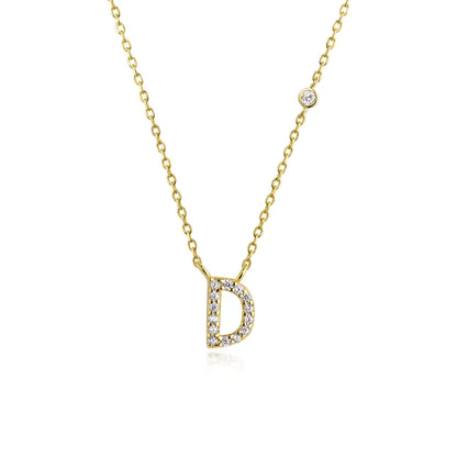 Collier Initiale Fine Zircons
