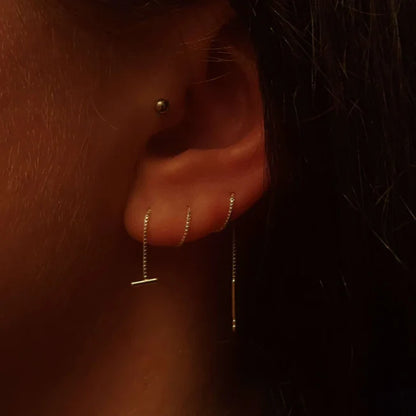 Boucles Pendantes Chaîne