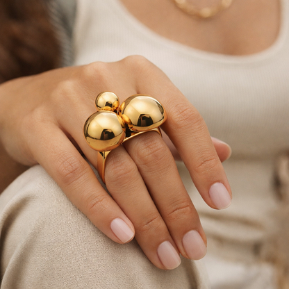 Bague Perles Solaire Chic