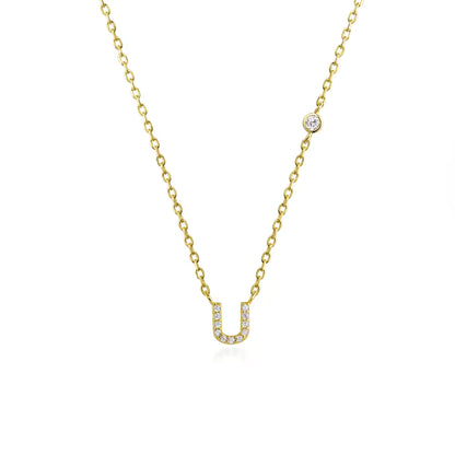 Collier Initiale Fine Zircons