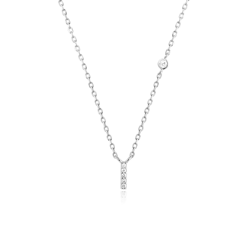 Collier Initiale Fine Zircons