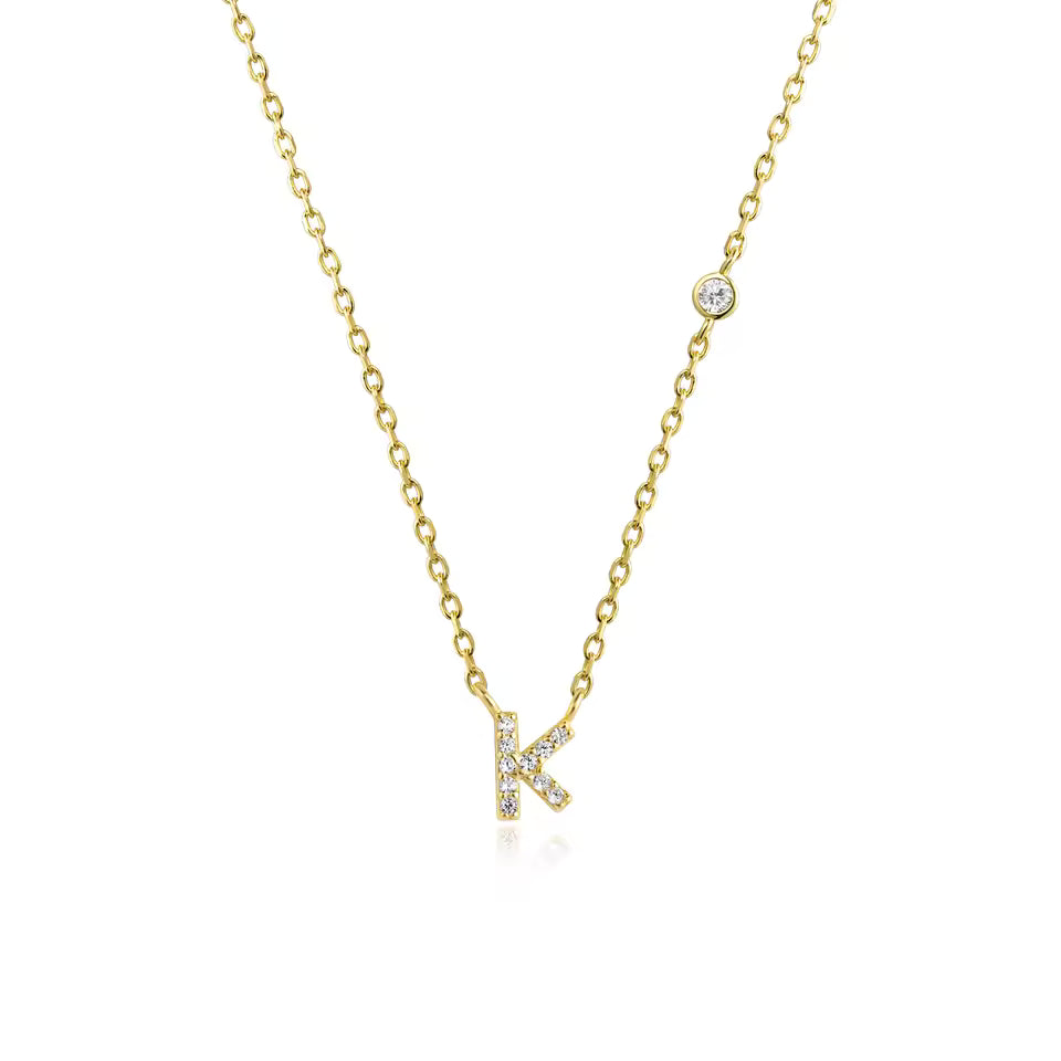 Collier Initiale Fine Zircons