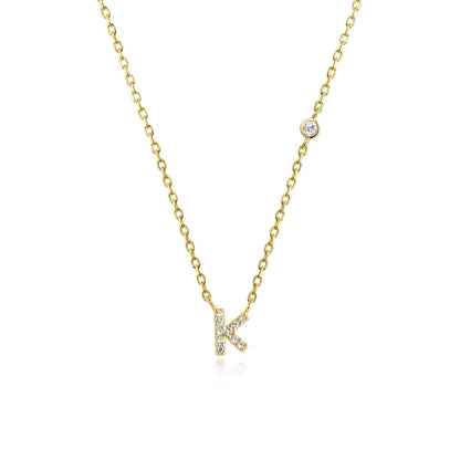 Collier Initiale Fine Zircons