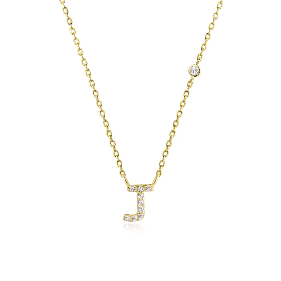 Collier Initiale Fine Zircons